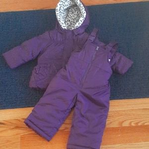 London Fog 18 month old Child snow suit set